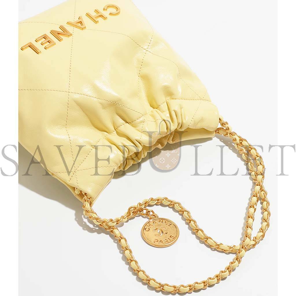 Ch*el 22 mini handbag as3980 b08037 nn289 (20*19*6cm)